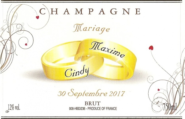 Champagne Emilien FRESNE - Exemple Mariage 1